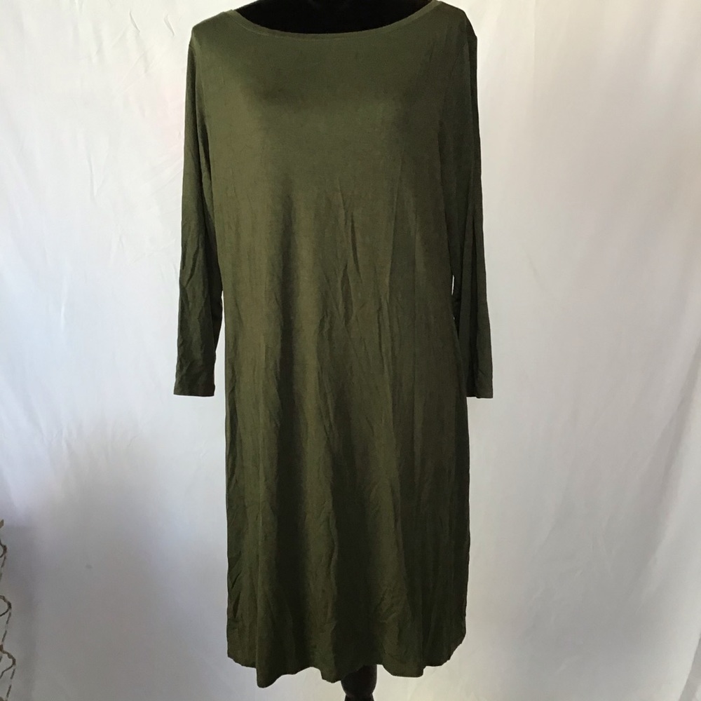 Daily Ritual Olive Green Dress